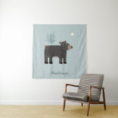 Niedlich Bärenwald Personalisiert Wandteppich (Beispiel)