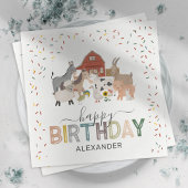 Niedlich Barnyard Birthday Party Napkins Serviette