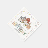 Niedlich Barnyard Birthday Party Napkins Serviette (Ecke)