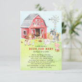 Niedlich Barnyard Friends Kinderdusche Begleitkarte (Stehend Vorderseite)