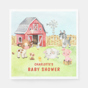 Niedlich Barnyard Friends Kinderdusche Serviette