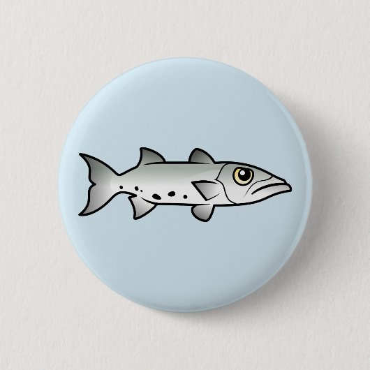 Niedlich Barracuda Button (Vorderseite)