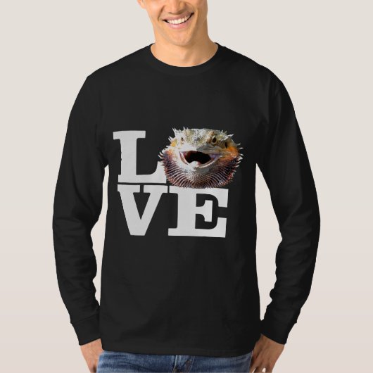 Niedlich Bartete Drachen Liebe Bartete Drachen T-Shirt (Vorderseite)