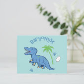 Niedlich Baryonyx Postkarte (Stehend Vorderseite)