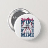 Niedlich Baseball Mimi Größte Fan Oma Großmutter B Button (Vorne & Hinten)