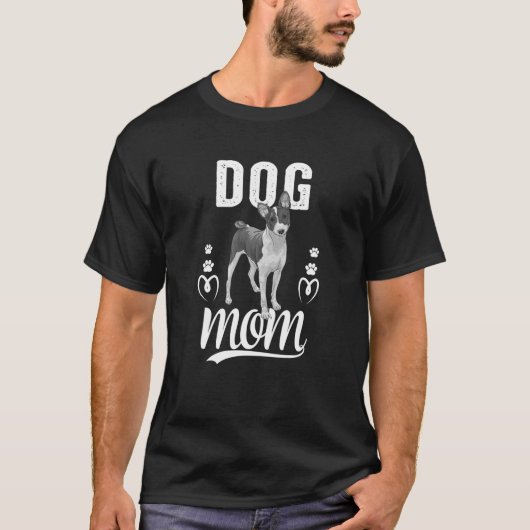Niedlich Basenji Dog Mama Mutter T-Shirt (Vorderseite)