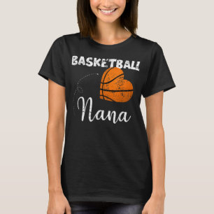 Niedlich Basketball Herz Basketball Nana T - Shirt