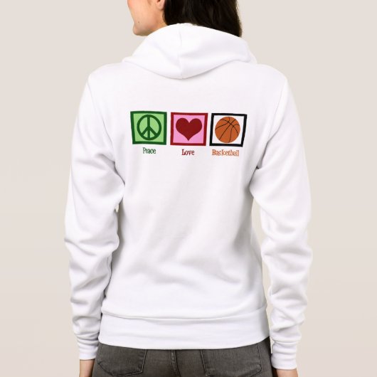 Niedlich Basketball Hoodie (Rückseite)