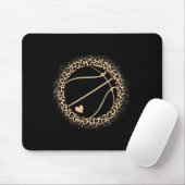 Niedlich Basketball Leopard Print Women Giro Mousepad (Mit Mouse)