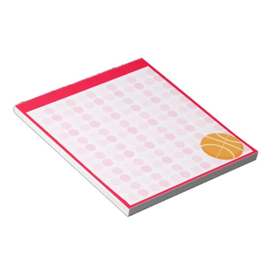 Niedlich Basketball Notizblock (angewinkelt)