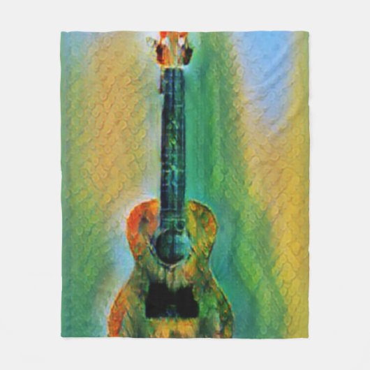 Niedlich Bass Guitar Fleecedecke (Vorderseite)