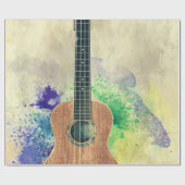 Niedlich Bass Guitar Geschenkpapier (Flach)