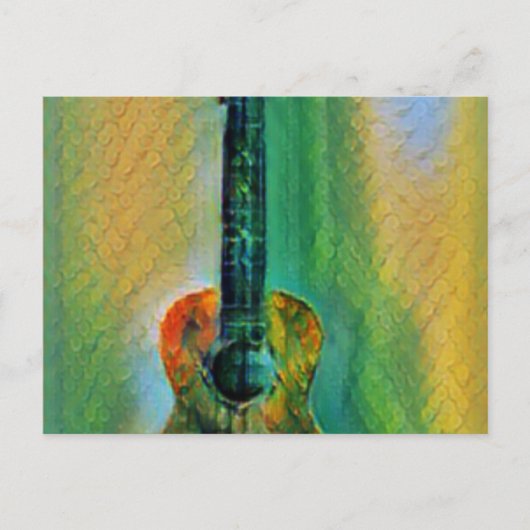 Niedlich Bass Guitar Postkarte (Vorderseite)