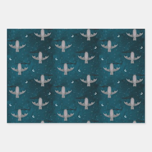 Niedlich Bat Halloween Geschenkpapier Set (Vorderseite 2)