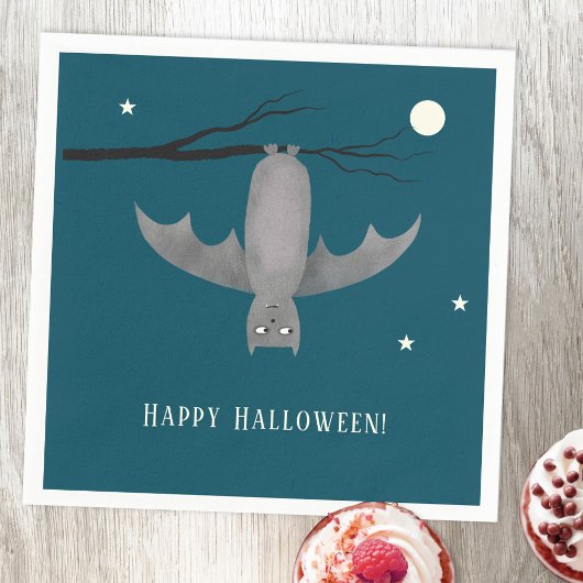 Niedlich Bat Halloween Serviette