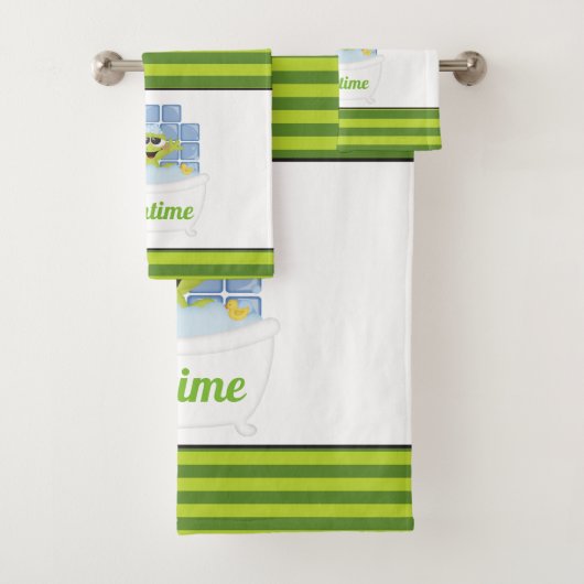 Niedlich Bathtime Duschfrosch Handtuchhandtuch Set (Insitu)