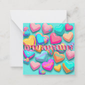 Niedlich "Be My Sweetheart" Candy Valentine's Day Mitteilungskarte (Vorderseite)