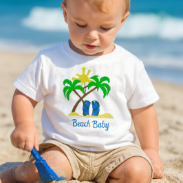 Niedlich Beach Baby Baby T-shirt