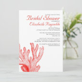 Niedlich Beach Destination Bridal Dusche Einladung (Stehend Vorderseite)