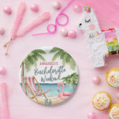 Niedlich Beach Girls Wochenende Junggeselinnen-Abs Pappteller (Party)