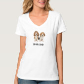 Niedlich Beagle Babe T - Shirt (Vorderseite)