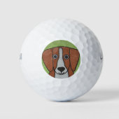 Niedlich Beagle Golf Ball (Vorderseite)
