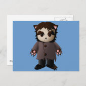 Niedlich Beängstigend Werewolf Postkarte (Vorne/Hinten)