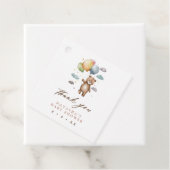 Niedlich Bear and Balloons Babydusche Vielen Dank Geschenkanhänger (Beispiel)