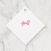 Niedlich Bear and Balloons Babydusche Vielen Dank Geschenkanhänger (Rückseite)