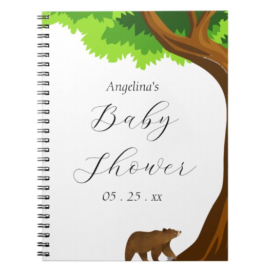Niedlich Bear Baby Shot List Notebook Notizblock (Vorderseite)