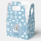 Niedlich Bear Blue Flugzeug Time Fliegt 1. Geburts Geschenkschachtel (Geöffnet)