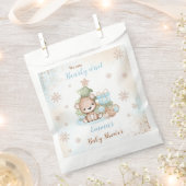 Niedlich Bear Christmas Boy Baby Showbeutel Geschenktütchen (Ausgeschnitten)