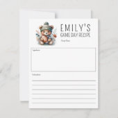 Niedlich Bear Custom Recicard (Vorderseite)