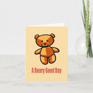 Niedlich Bear Friendship Card - Beary Sweet Karte