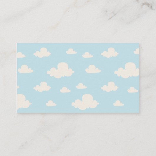 Niedlich Bear Hello Little One Display Dusche Begleitkarte (Rückseite)