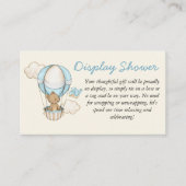 Niedlich Bear Hello Little One Display Dusche Begleitkarte (Vorderseite)