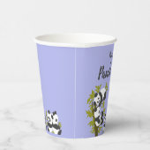 Niedlich Bear Pandas Party Boy Birthday Green Pappbecher (Rechts)