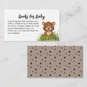 Niedlich Bear Safari Thema Kinderdusche Buchungsan Begleitkarte (Vorne/Hinten)