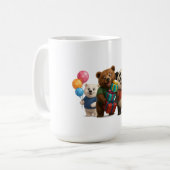 Niedlich Bear Trio Tasse - Panda mit dem Zeichen " (Vorderseite Links)