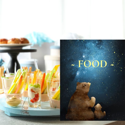 Niedlich Bear Twinkle Little Star Food Poster