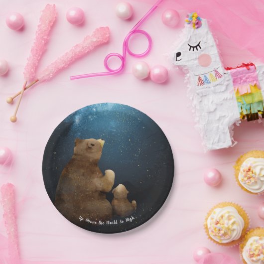 Niedlich Bear Twinkle Little Star Pappteller (Party)