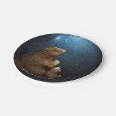 Niedlich Bear Twinkle Little Star Pappteller (Schrägansicht)