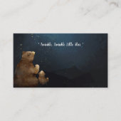 Niedlich Bear Twinkle Twinkle Babydusche Begleitkarte (Vorderseite)