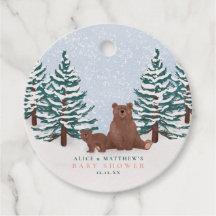 Niedlich Bear Winter Baby Dusche Gefallen