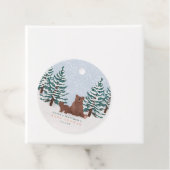 Niedlich Bear Winter Baby Dusche Gefallen Geschenkanhänger (Beispiel)