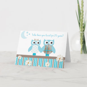 Niedlich bearbeitbare Owl Liebe Hochzeitkarte Karte