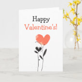 Niedlich bearbeitbare Valentinkarte Karte (Gelbe Blume)