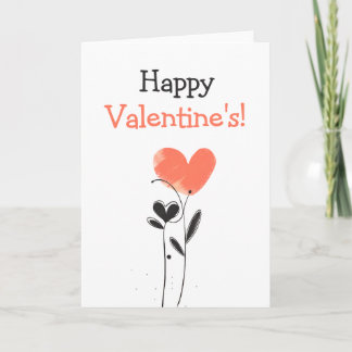 Niedlich bearbeitbare Valentinkarte Karte