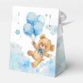 Niedlich Bearly Wait Blue Boy Baby Dusche Sprinkle Geschenkschachtel (Rückseite)
