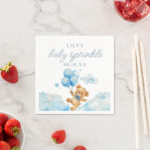 Niedlich Bearly Wait Blue Boy Baby Dusche Sprinkle Serviette (Beispiel)